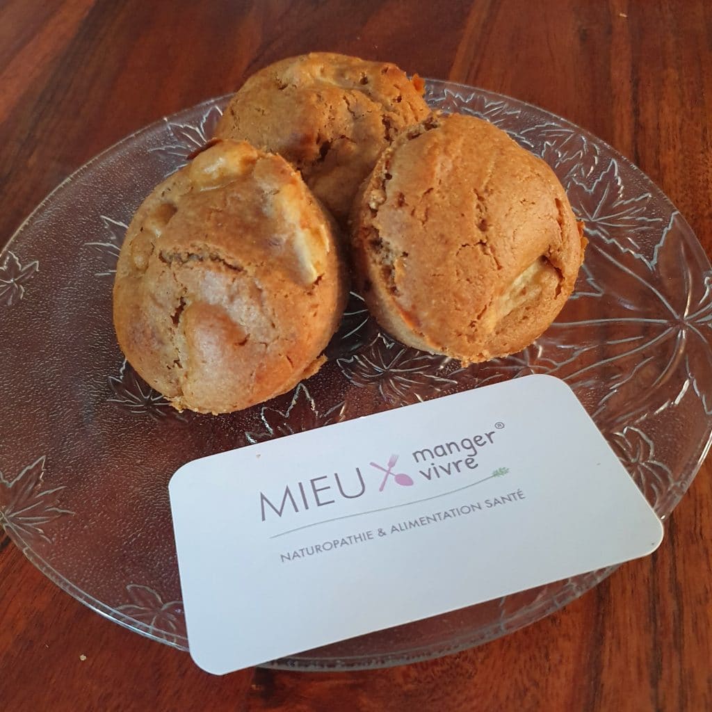 muffin vegan pomme noisette
