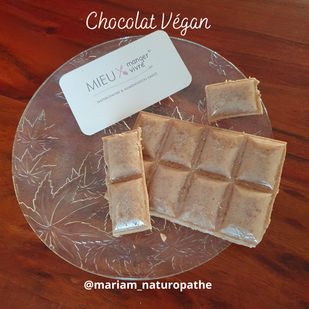chocolat blanc vegan maison