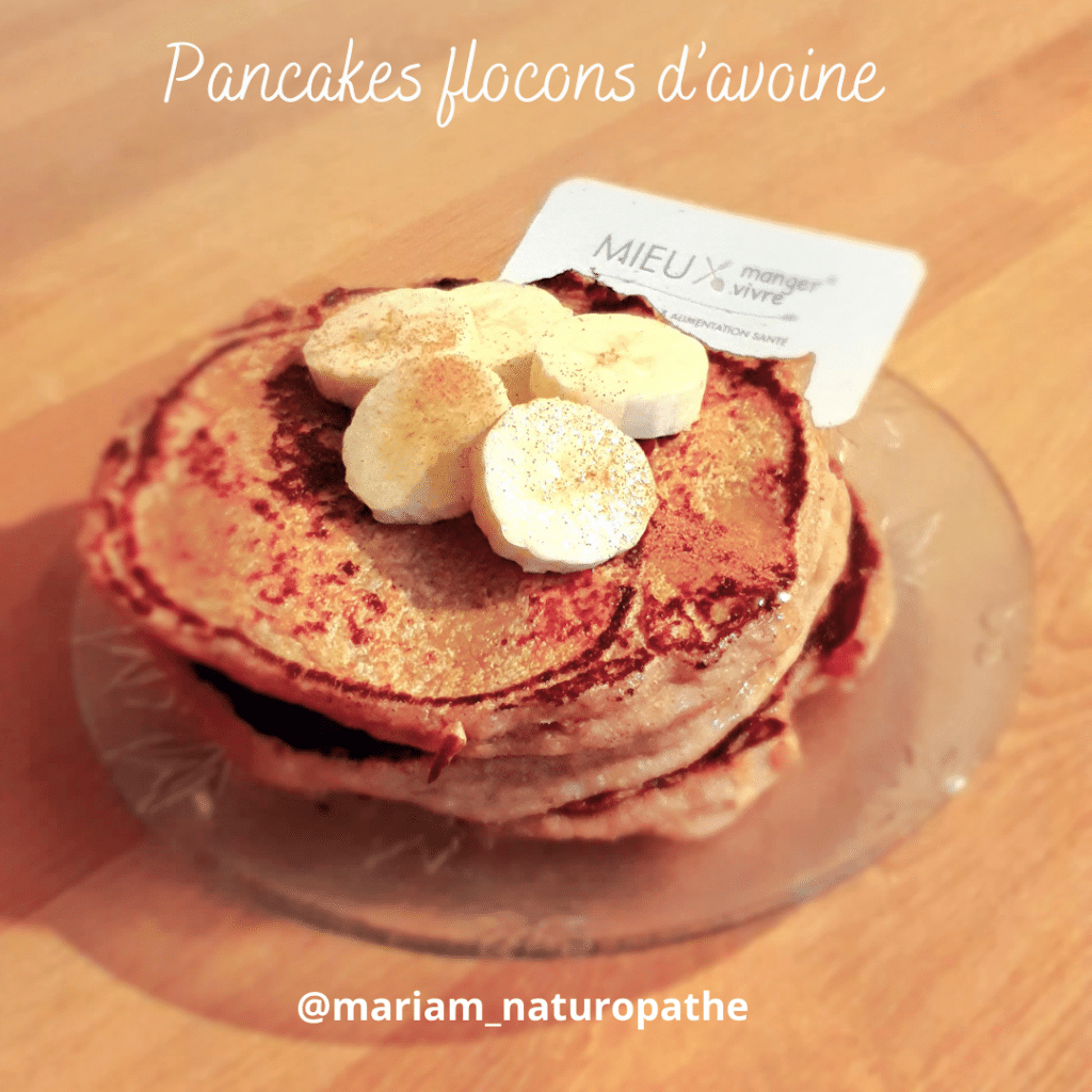 pancake flocon d'avoine banane